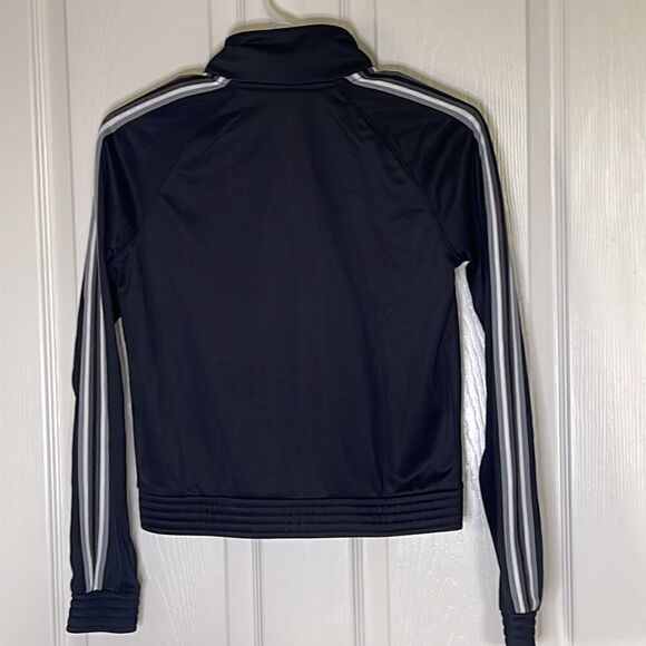 Mondetta Women XS Black full Zip Stripe Sleeve Track Workout Jacket - Picture 4 of 5